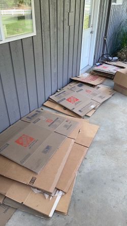 Moving boxes free come get it