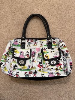 Disney Mickey & Minnie Comic Print Satchel Bag