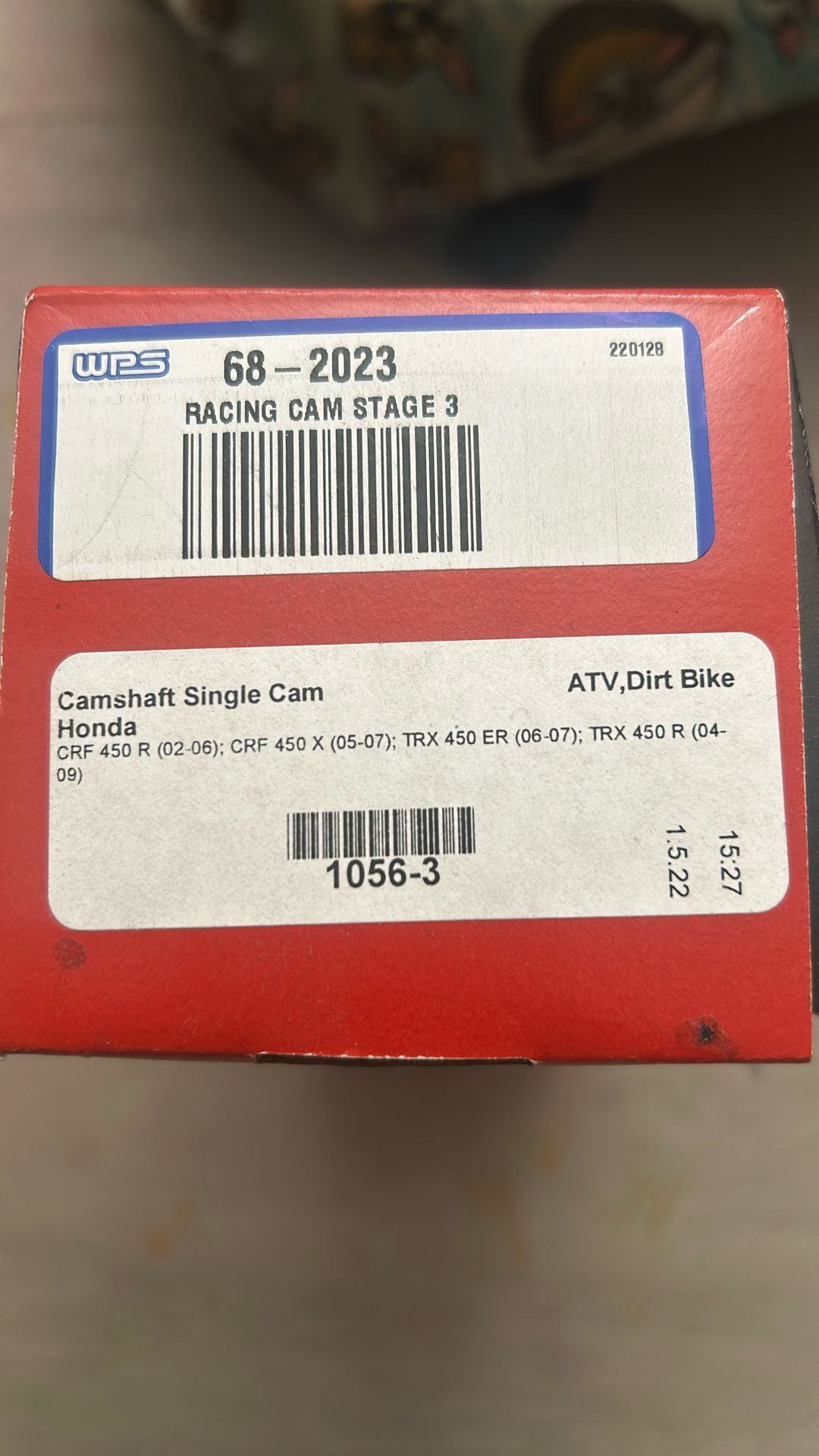 Honda Trx450/crf450 Stage 3 Cam 