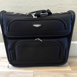 New Travel Select Amsterdam Business Rolling Garment luggage Travel Bag, Black, One Size