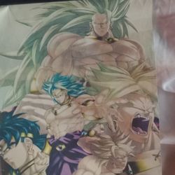 Dragonball Z Broly Wall Scroll 