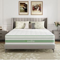 12 Inch Medium Firm Queen Size Mattress Gel Memory Foam Hybrid Mattress