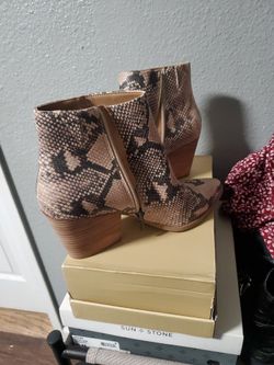 Snake Print Booties Size 9