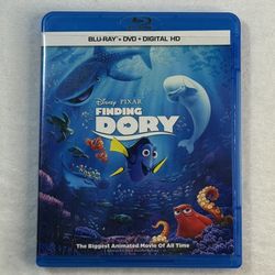 Finding Dory Blu-ray + DVD + Digital HD w Slipcover Disney Pixar 2016 Movie