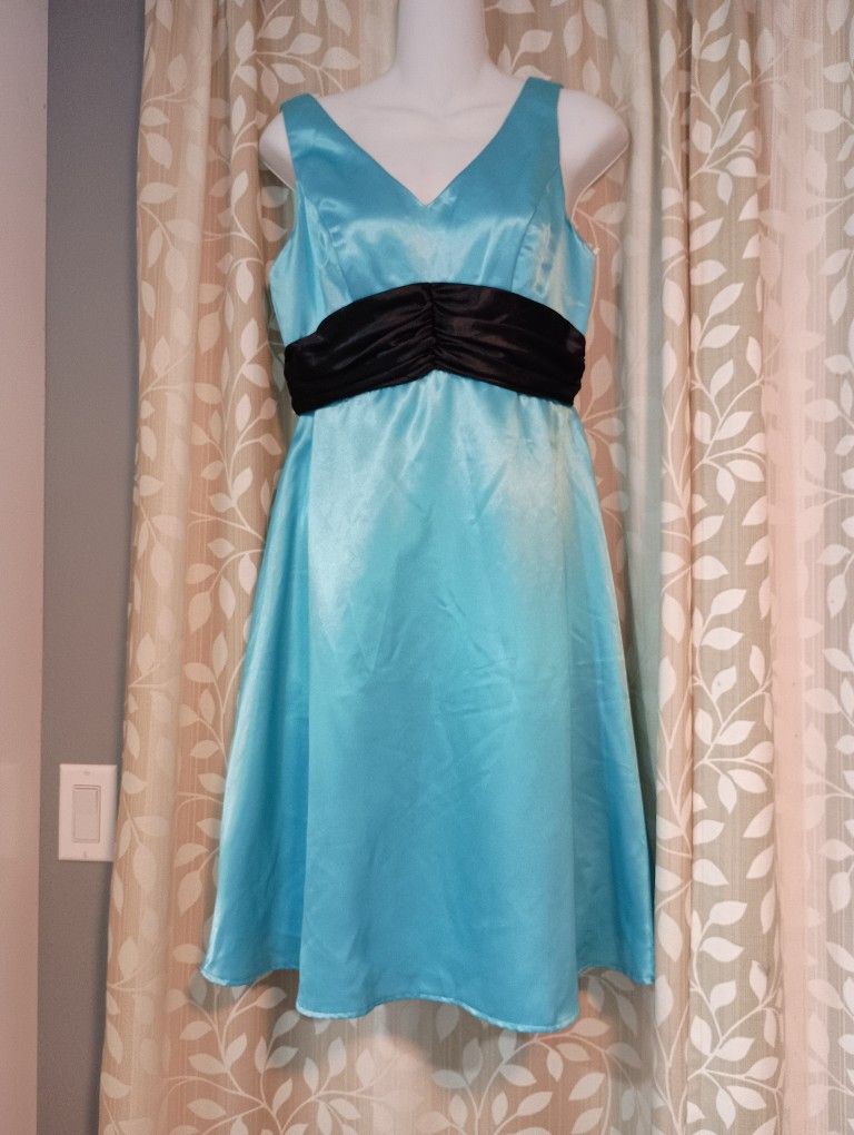 Black & Blue With Shawl Prom Dress Brand New
