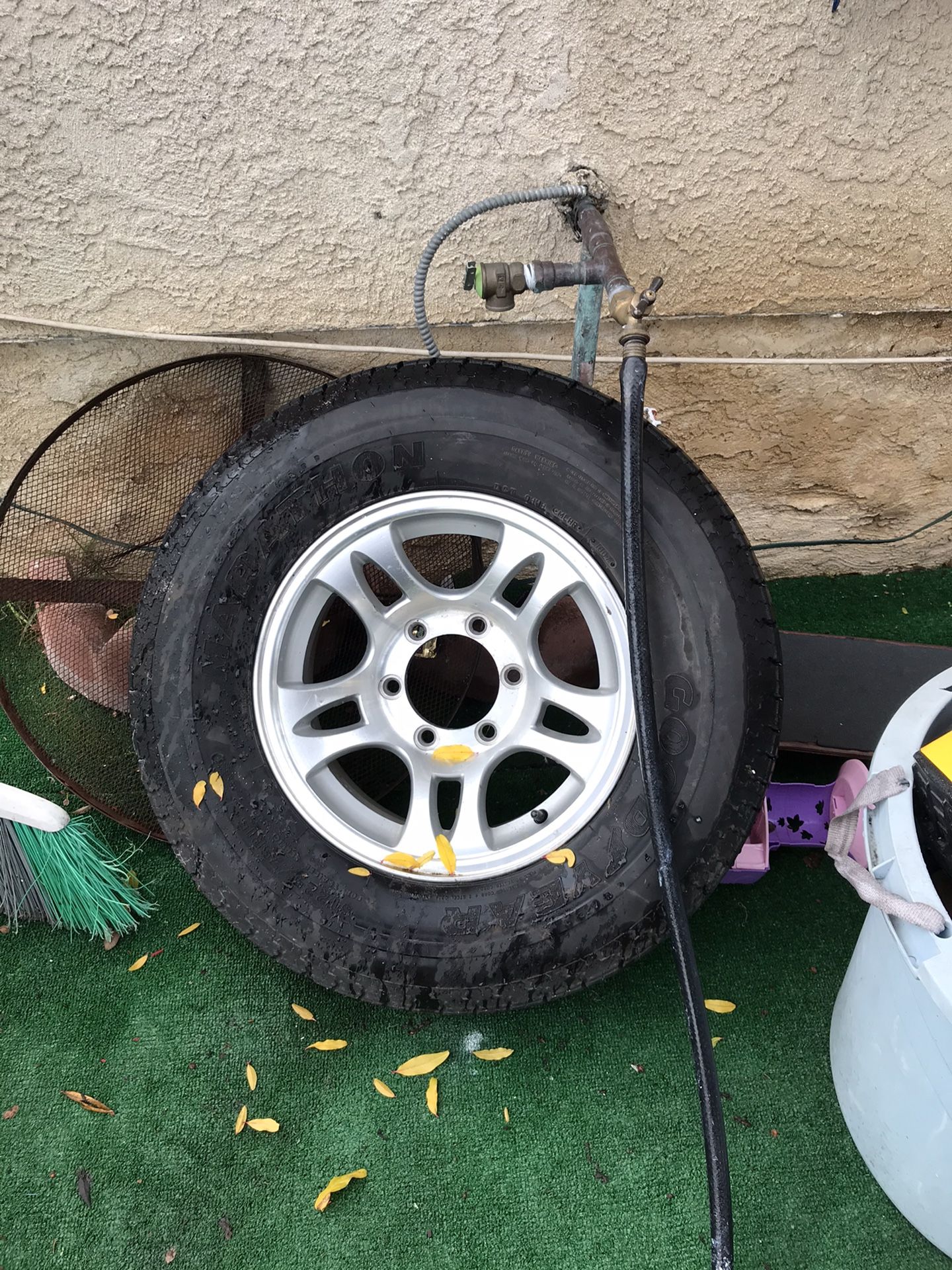 Toy hauler or airstream wheels and tires