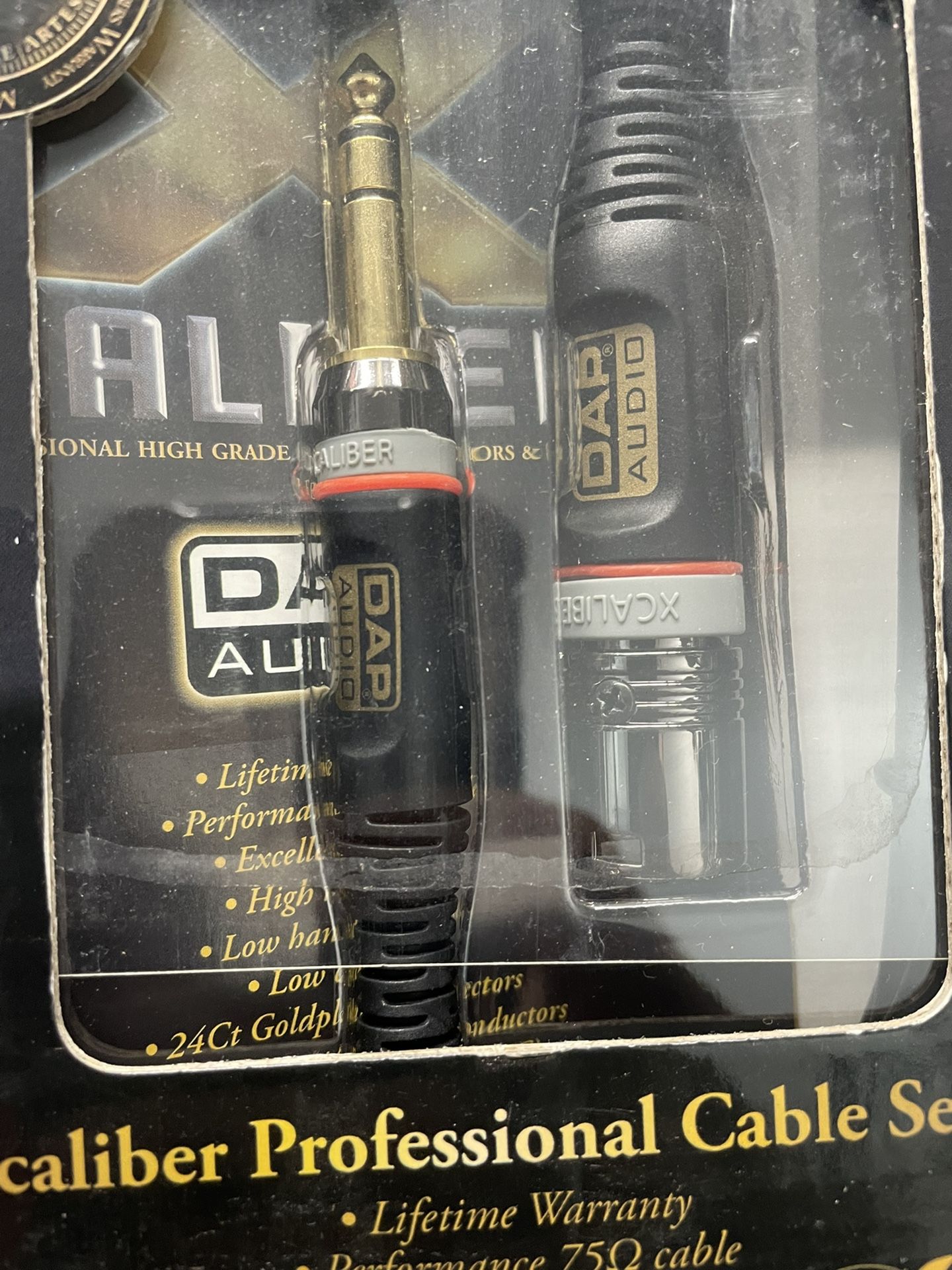 Professional high quality audio cord jack 6.3 to XLR male .