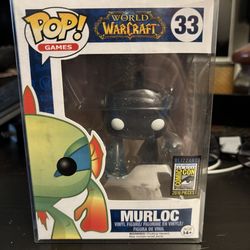 Funko Pop: World of Warcraft-Murloc (Spectral) #33 SDCC Exclusive w/Protector