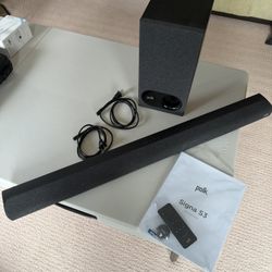 Polk Signa S3 Soundbar With Wireless Subwoofer