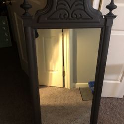 Antique Mirror Distressed Black 