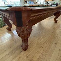 Like New Pool Table By American Heritage (Free Delivery & Pro Setup) New Felt Any Color + All Accessories Included