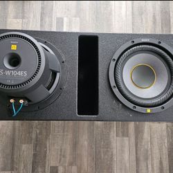 2 Sony Mobile ES 10" Subwoofers W/ Box 