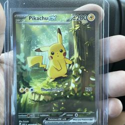 Pikachu ex SIR 276/217 Mega Evolution Ascended Heroes Pokemon Card NM Pack Fresh
