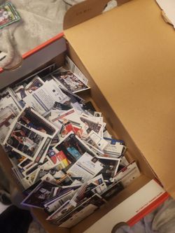 A shoebox full of basketball card