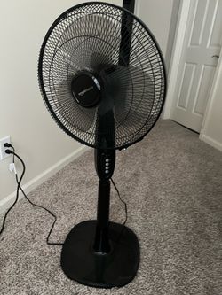 Amazon Basics Black Pedestal Standing Fan