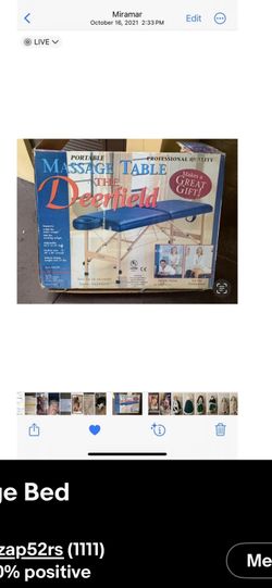 Massage table