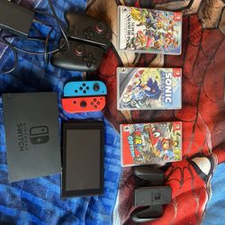 Nintendo Switch W/ games 