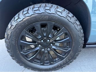 22" Black Rims w/ Brand New BFGoodrich All-Terrain T/A KO3 Tires – TPMS & Lug Nuts Included