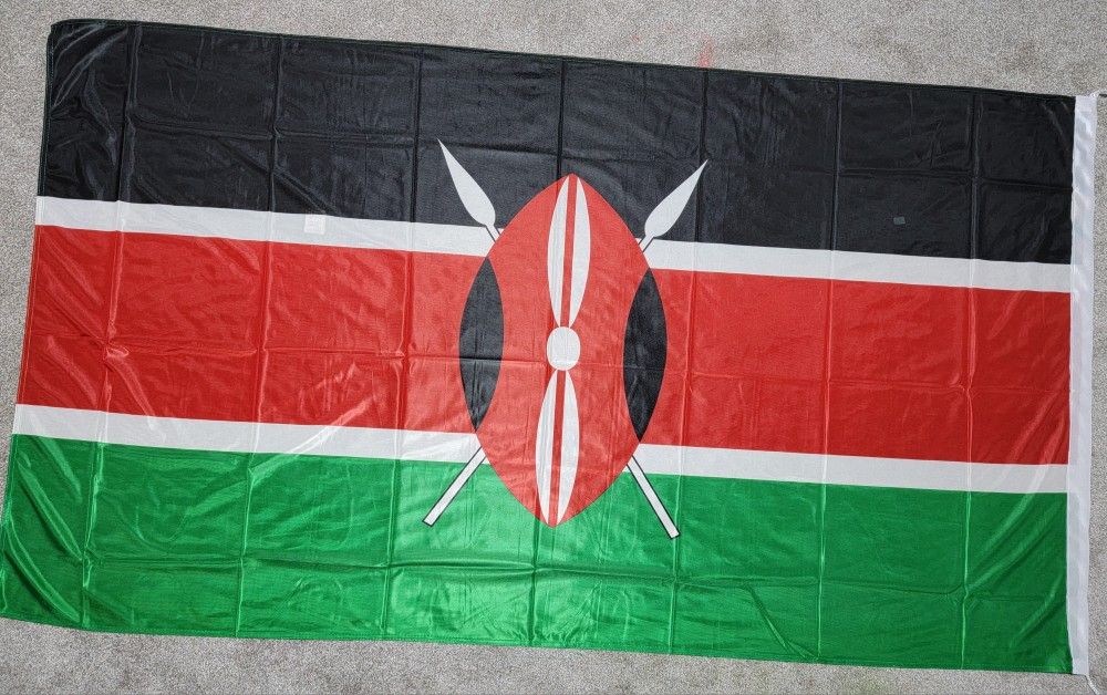 Kenyan Flag Size 6x4 Ft