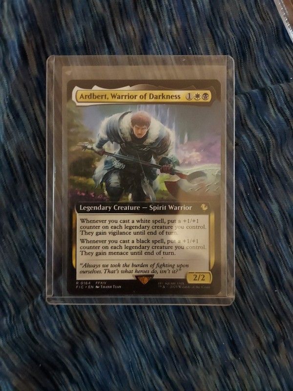 Full Art Alt Art Edition Albert Warrior Of  Darkness Single Mtg