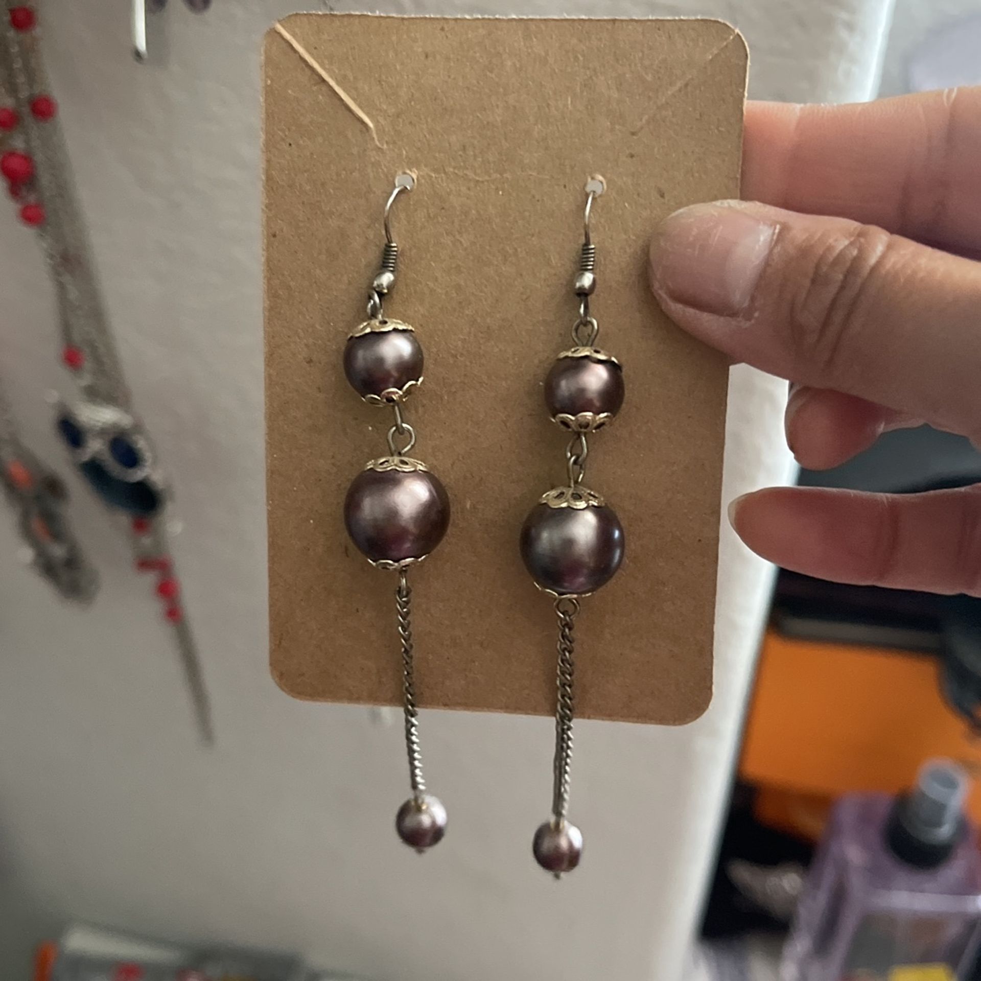 Rose Gold Drop Earring 