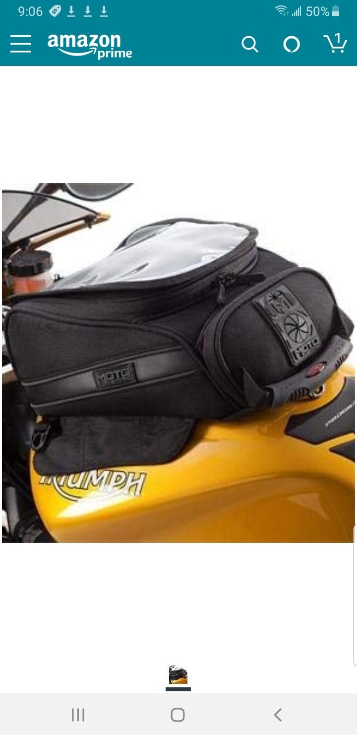 MotoCentric Mototrek 14 Tank Bag - Magnetic Base/Black