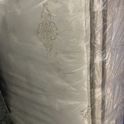 Queen pillow top mattress with Box springs to 50. Must go this week. I can also deliver