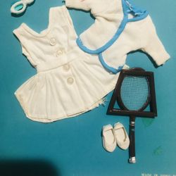 Vintage 1960’s New Stock Skipper Tennis Outfit and Accessories  Made in Hong Kong New on Original Card Stock  Will Fit any Regular Size Barbie,  2 ava