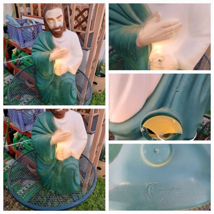 Vintage Empire Shepherd Joseph Nativity Blow Mold