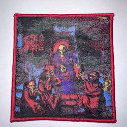 DEATH, SCREAM BLOODY GORE  # 3, SEW ON RED BORDER WOVEN PATCH