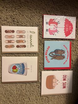 Lot of 5 Valentine Cards