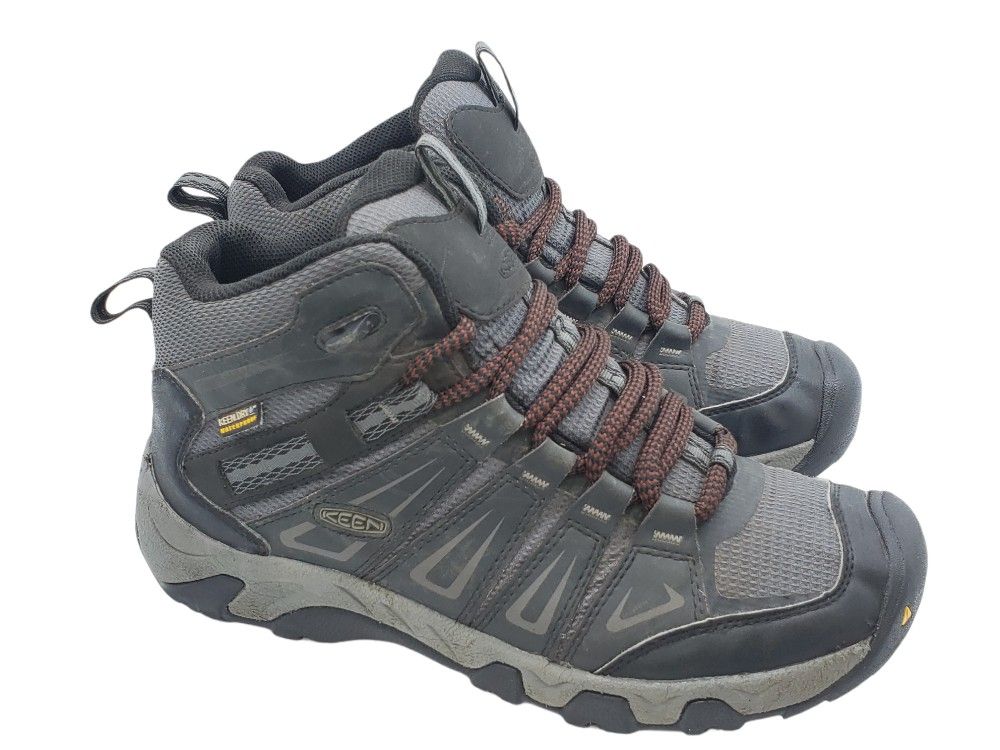 KEENDry Gray Waterproof Hiking Boot Men 7/Wom 8. 5