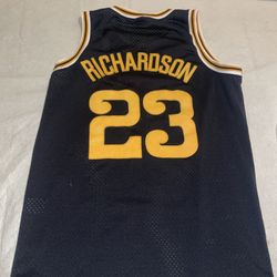 Jason Richardson Nike Jersey Golden State Warriors Mens Medium Black Clean 75