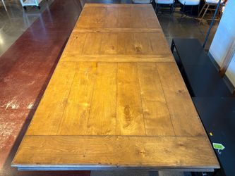 Rustic Farmhouse Rectangular Extendable Dining Table