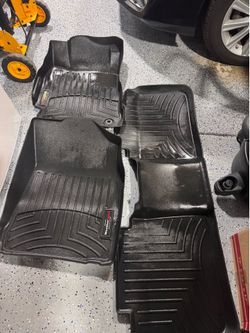 Used WeatherTech FloorLiner for 2015 Toyota Camry - 1st & 2nd Row, Black