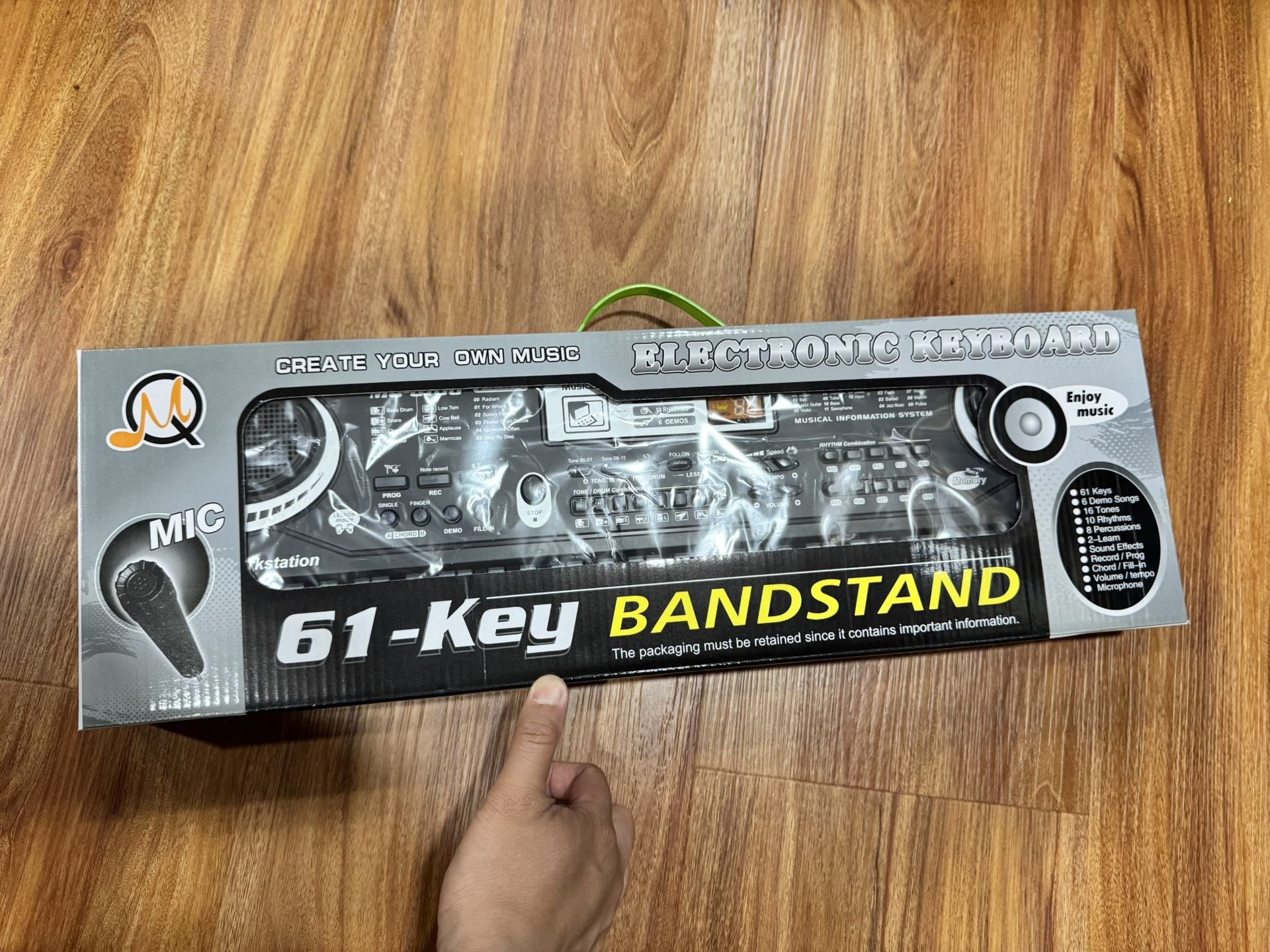 Brand New 61 Keys Black Digital Music Electronic Keyboard KeyBoard Electric Piano Gift Musical Instrument