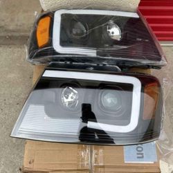 04-08 Ford F-150 LED Headlights faros lights luces calaveras micas