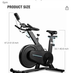 Magnetic Stationary Bike Belt Drive Indoor Cycling Workout Bike for home Gym $149