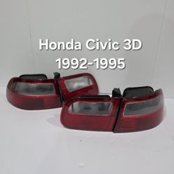 Honda Civic 1992-1995 Tail Lights Hatchback 