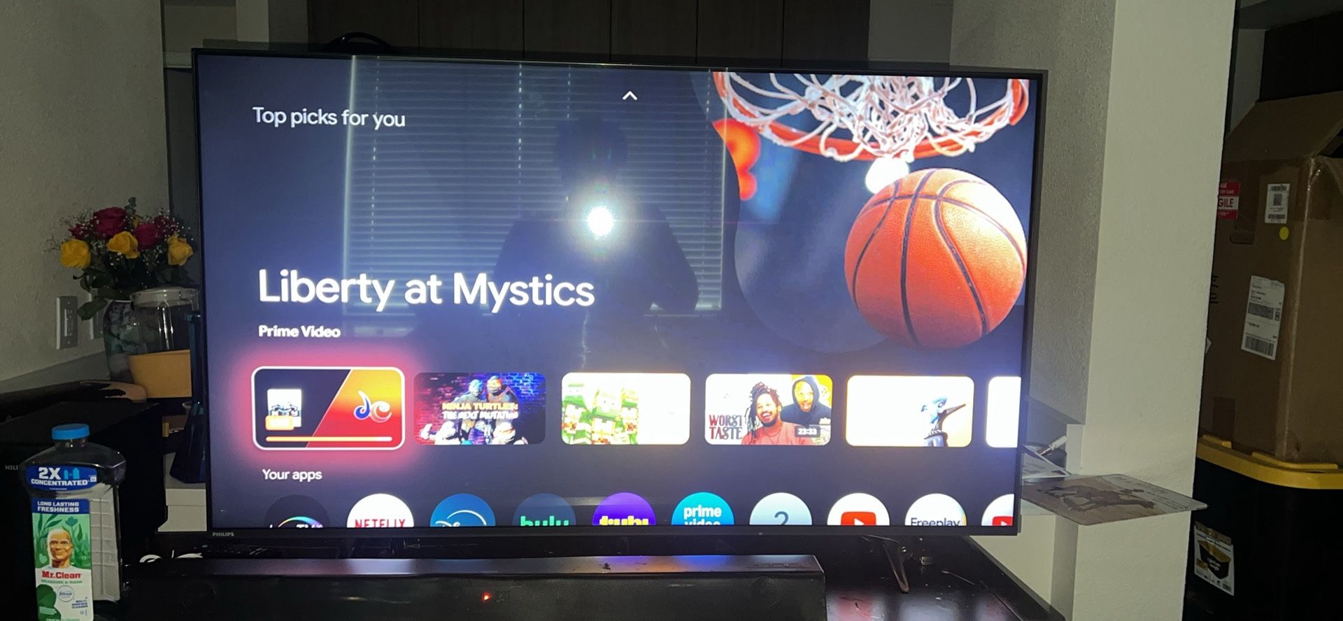 Philips Smart google tv With sound bar and sub