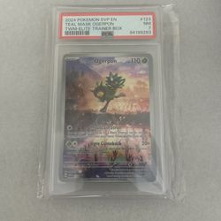 Pokémon cards and PSA slab