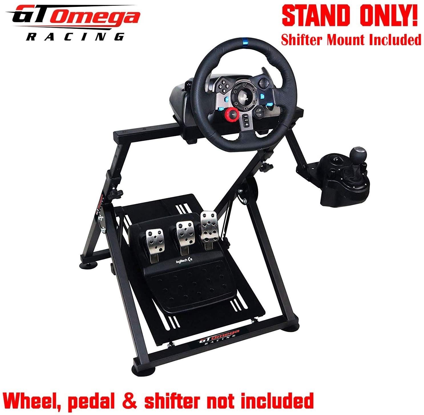 GT Omega Racing Wheel Stand for Logitech G29 Driving Force Gaming Steering Wheel & Pedals, PS4, Xbox, Ferrari