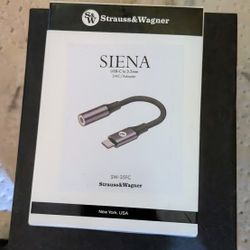 New Strauss & Wagner Siena USB-C to 3.5mm DAC/Adapter 