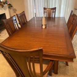 Wood Table With Leaf