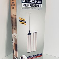 Rechargeable Milk Frother, NIB