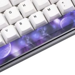 Starry Night Solar System Galaxy Space Bar Star Keycap Resin Mechanical Keyboard