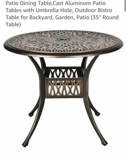 Outside patio table