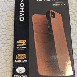 LEATHER FOLIO IPHONE 7 / 8 CASE 