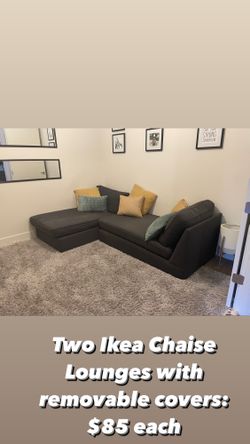 Two Ikea Chaise Lounges