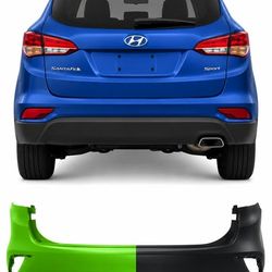 2017-2018 Hyundai Santa Fe - Painted Rear Bumper